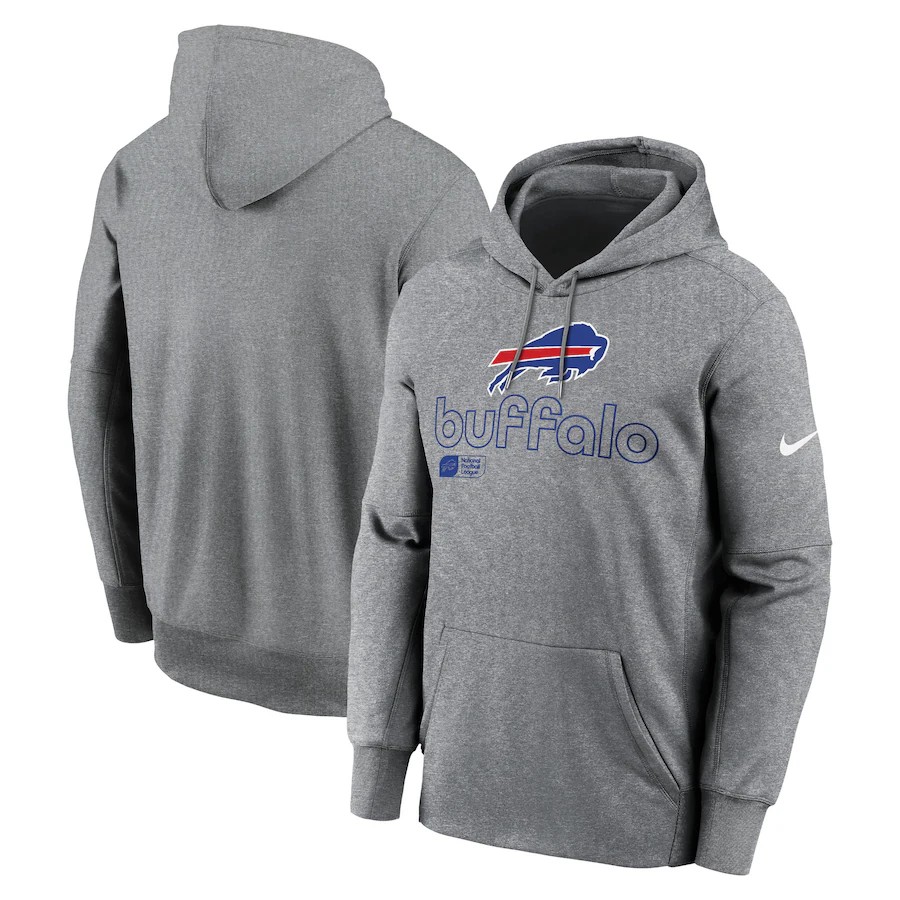 Men Buffalo Bills grey #91 NFL 2024 hoodie